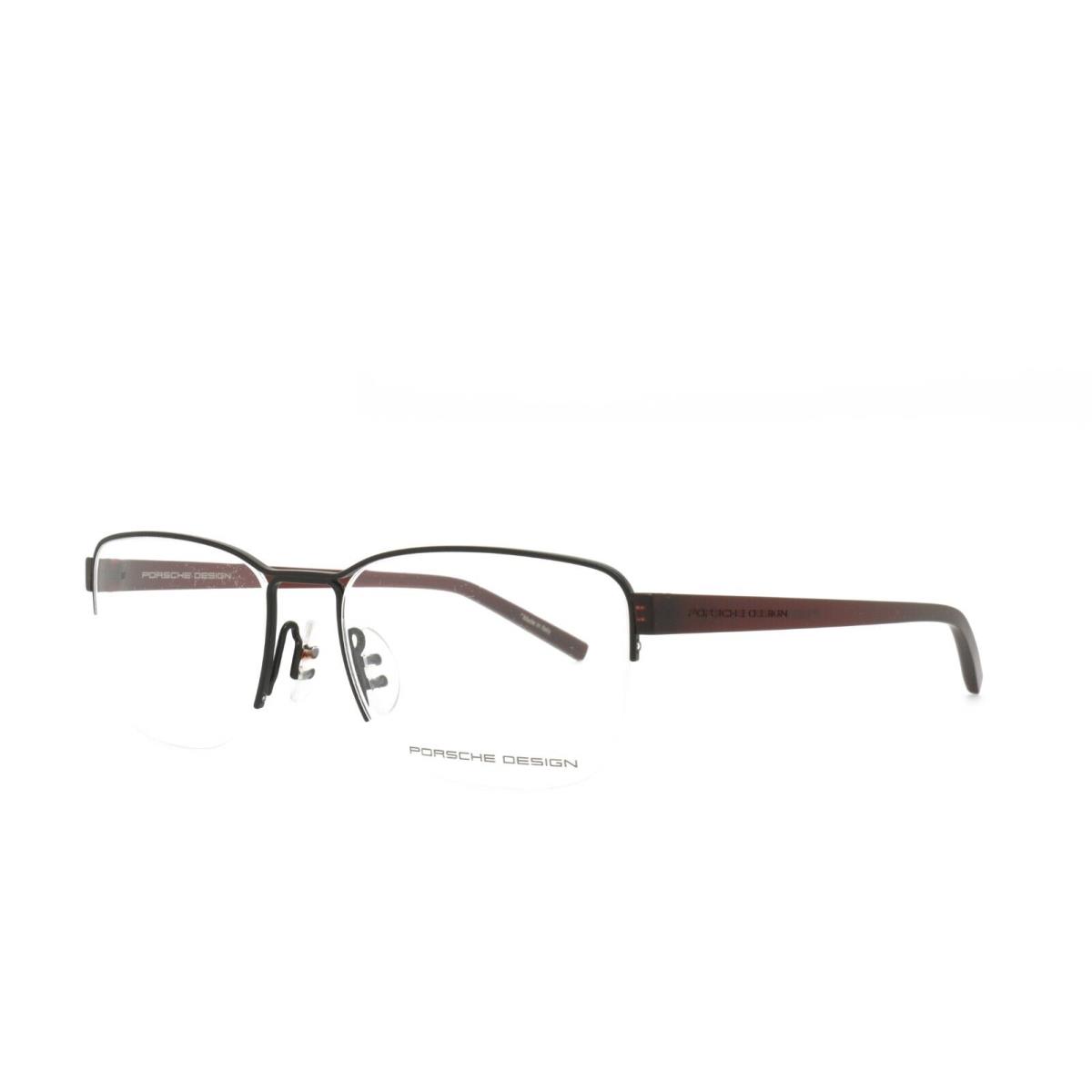 Porsche Design 8357 A 52-17-140 Black Dark Red Eyeglasses