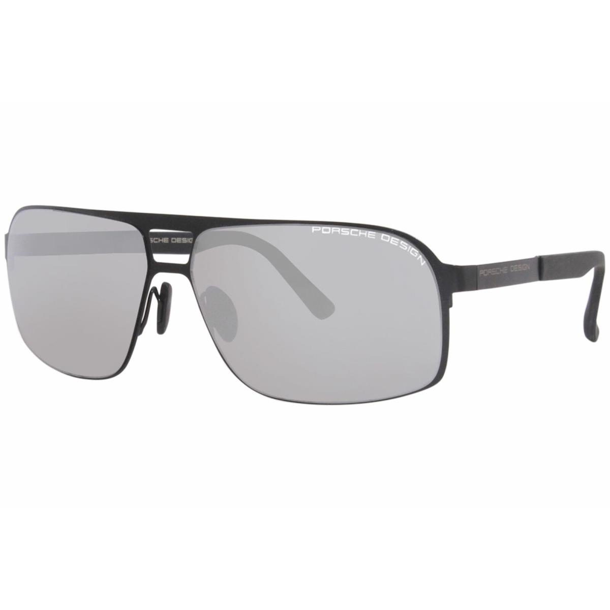 Porsche Design Men`s P8579 P`8579 B Black/mirrored Mercury Sunglasses 65mm