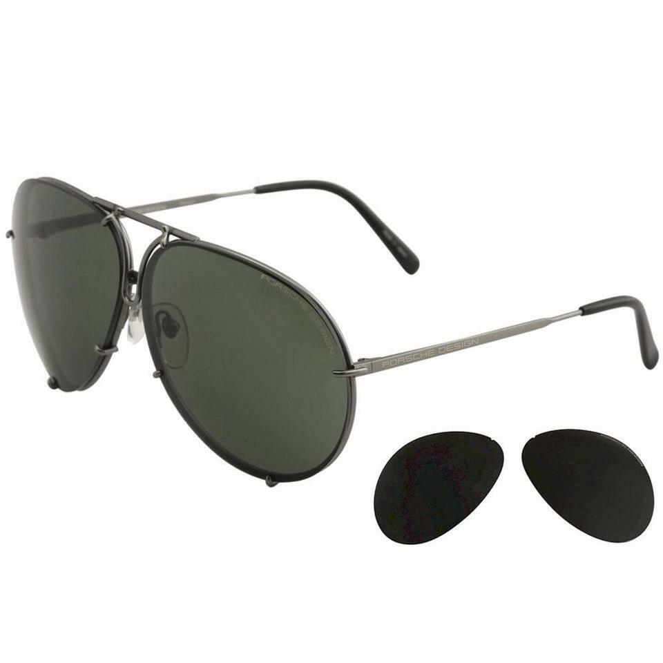 Porsche Design 8478C Sunglasses Gunmetal Frame with Interchangeable Lens 69mm