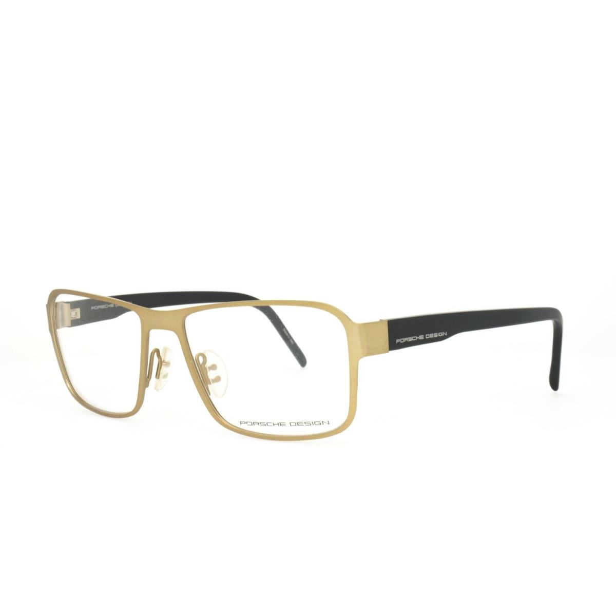 Porsche Design Eyeglasses 8290 D 56-17-140 E88 Gold Black