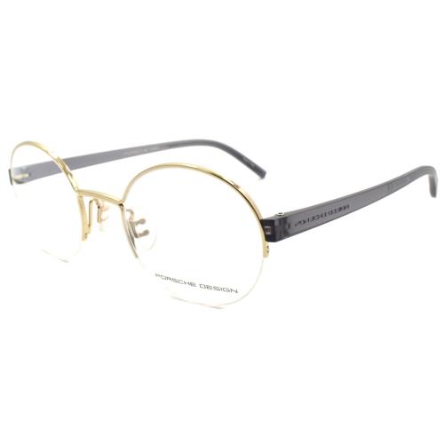 Porsche Design P8350 D Eyeglasses Frames Half-rim Round 50-22-145 Gold