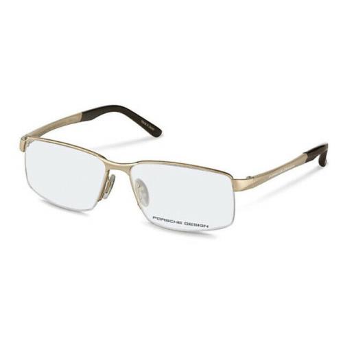 Porsche Design Eyeglasses Optical Frame 8274 B Light Gold 56mm