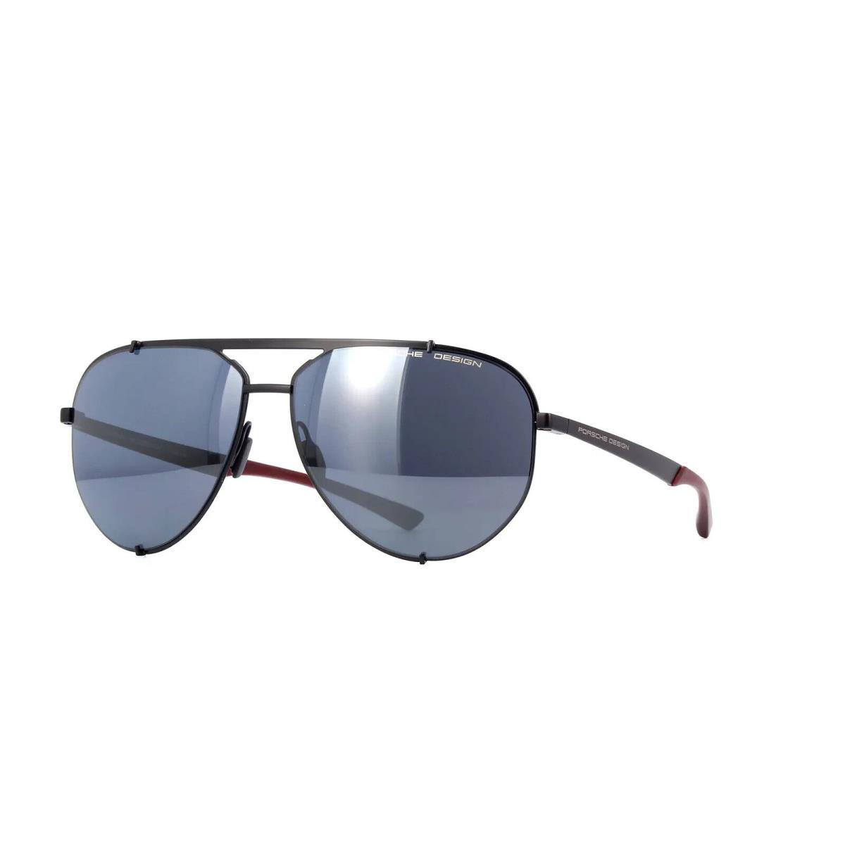 Porsche Design Sunglasses P8920 A Black Dark Red/blue Mirrored Lenses