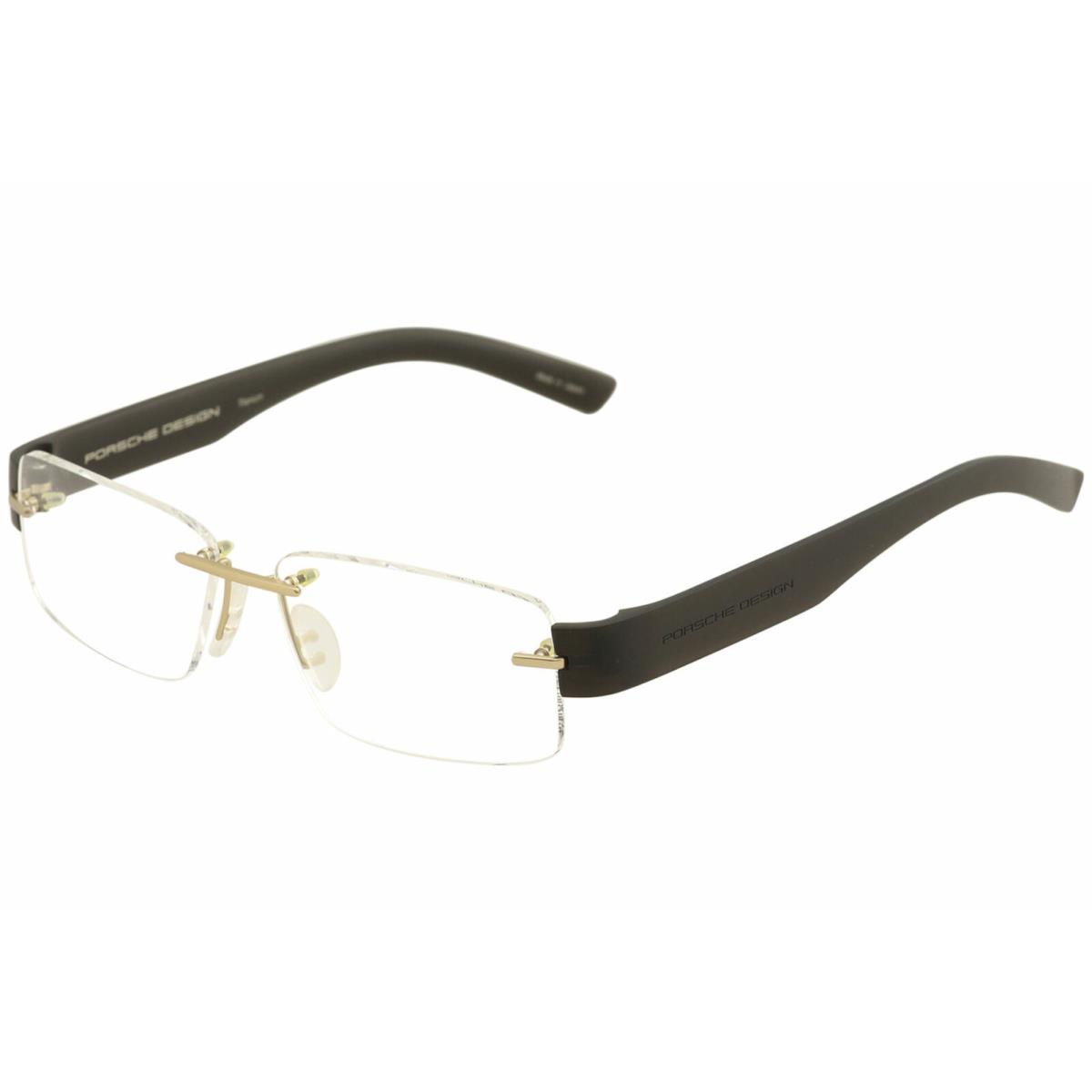 Porsche Design Eyeglasses P8206 P/8206 A Gold/grey Titanium Optical Frame 53mm