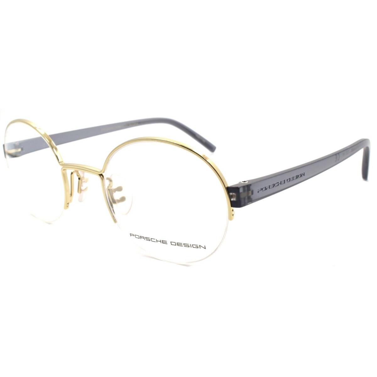 Porsche Design P8350 D Eyeglasses Frames Half-rim Round 48-22-140 Gold