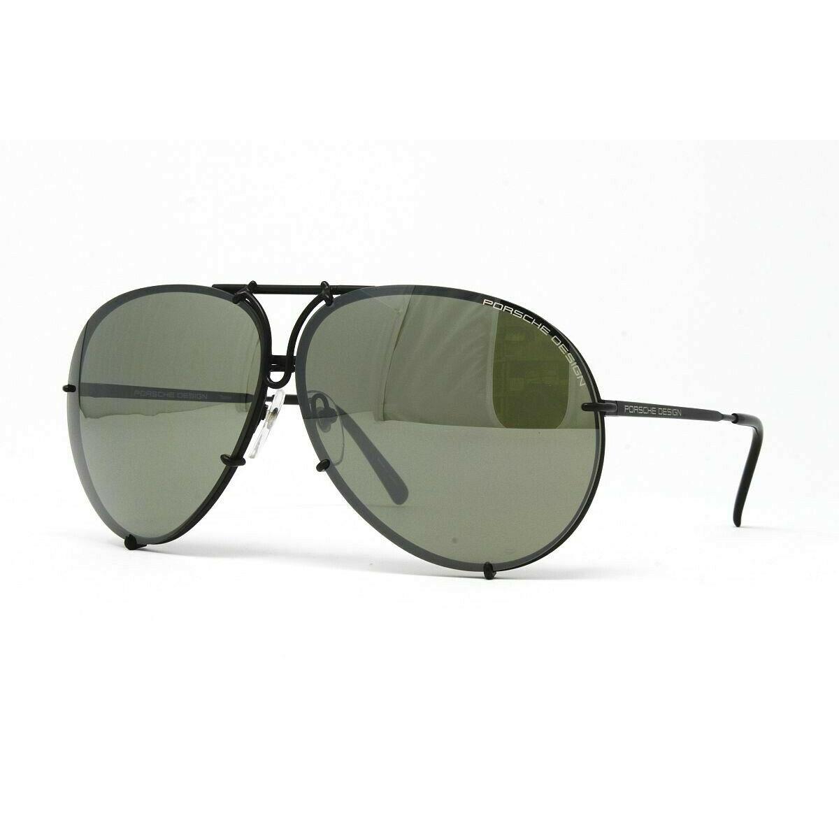 Porsche Design Men`s Sunglasses P8478W V656 Black W/olive Silver Mirror Lens 69m