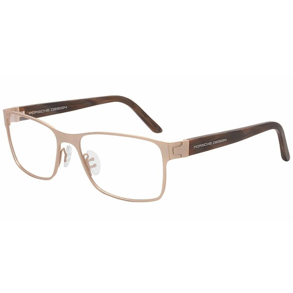 Porsche Design Men`s Eyeglasses P`8248 P8248 C Gold Full Rim Optical Frame 56mm