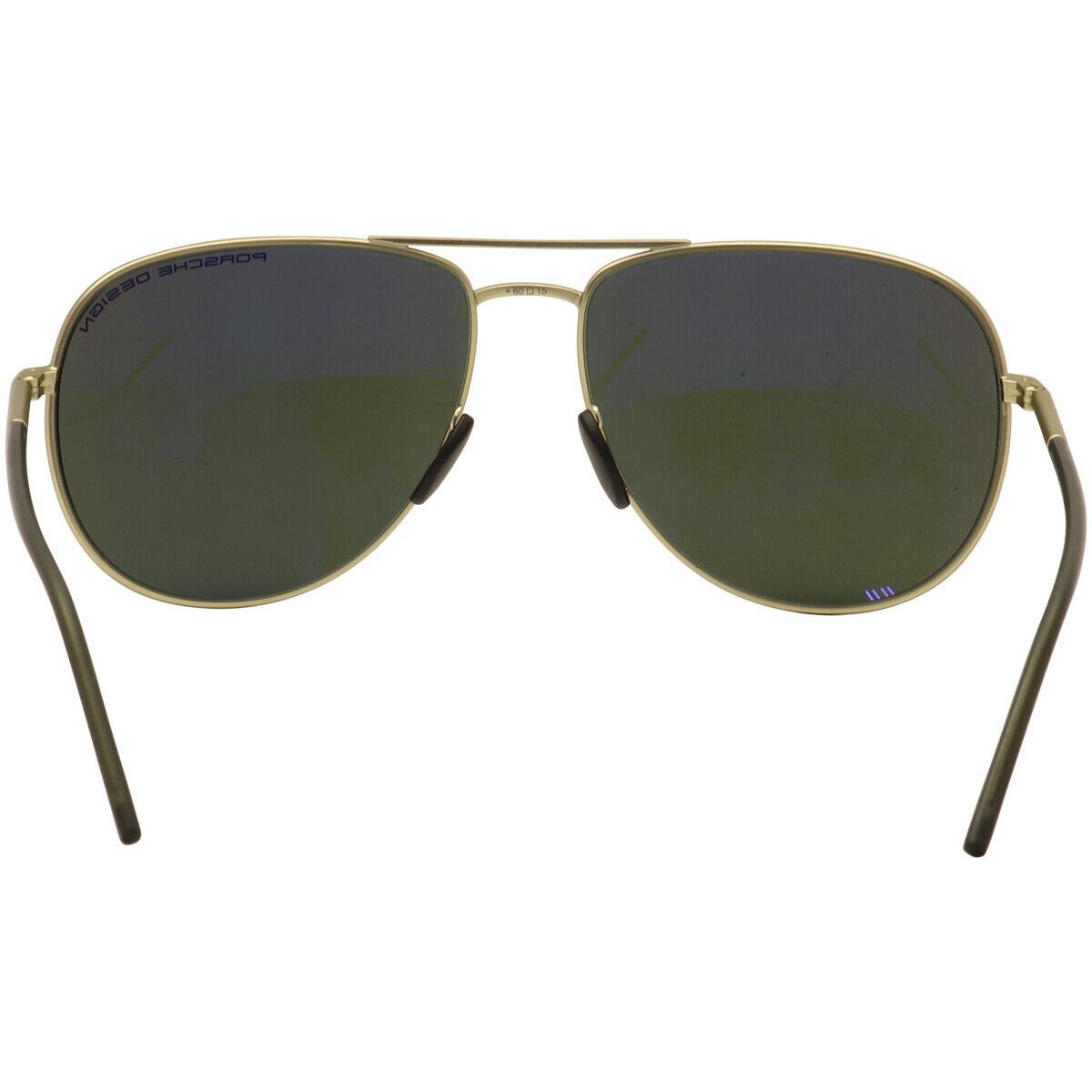 Porsche Design Men`s P8629 P/8629 B Gold/grey Sunglasses 60mm