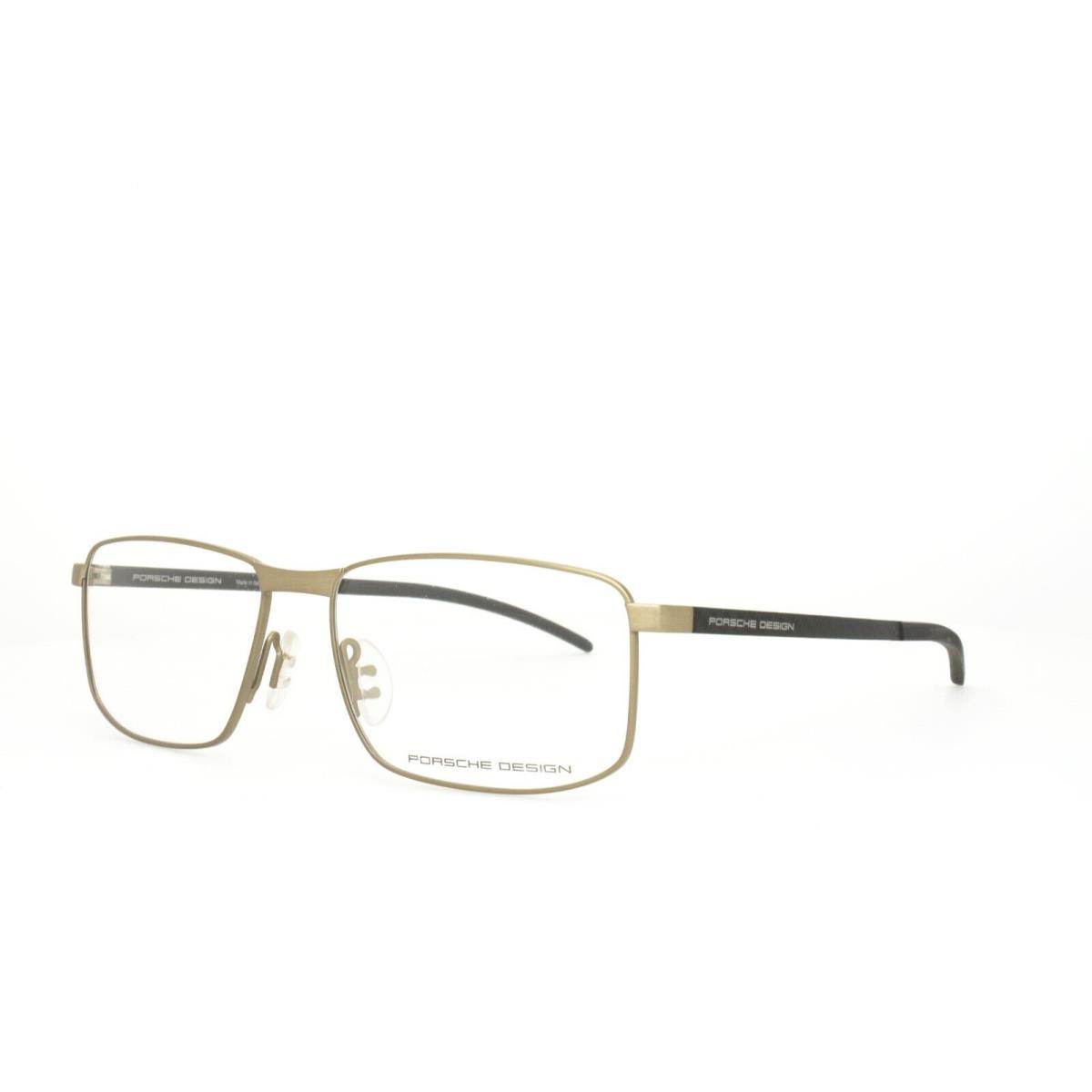 Porsche Design Eyeglasses 8340 B 57-16-145 Gold Carbon Fiber