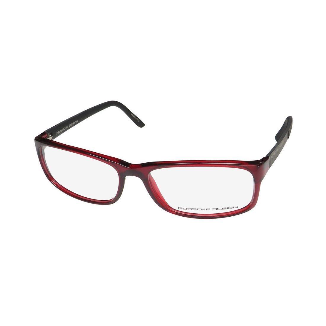 Porsche Design P8243 Eyeglass Frame Rectangular 54-15-135 Unisex Red C