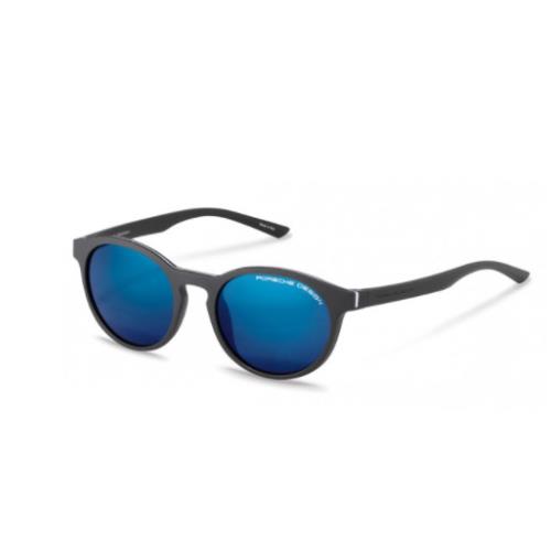 Porsche Design P`8654 C Blue / Grey Round Sunglasses P8654