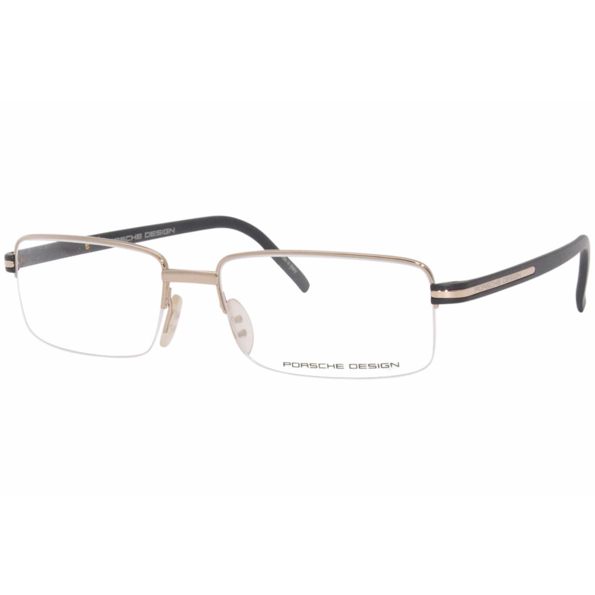 Porsche Design Eyeglasses P`8216 P8216 E Gold/black Half Rim Optical Frame 56MM