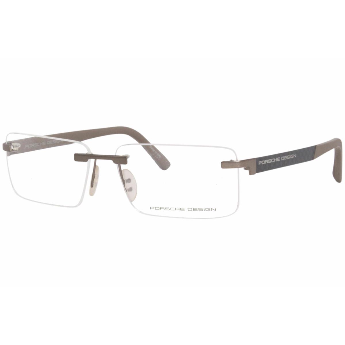 Porsche Design Men`s Eyeglasses P`8236 P8236 S2 C Sand/brown Optical Frame 57MM