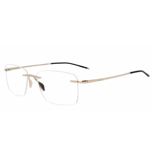 Porsche Design P8362 D Shiny Gold Round Men`s Eyeglasses