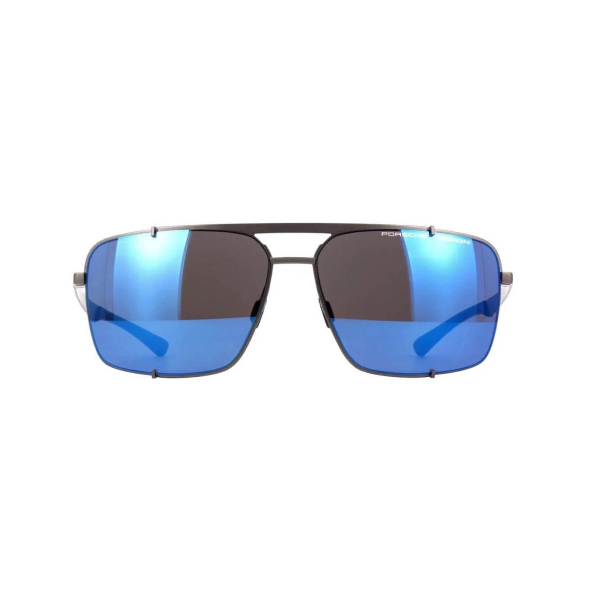 Porsche Design Hooks P`8919 Ruthenium/dark Blue Mirrored D Sunglasses