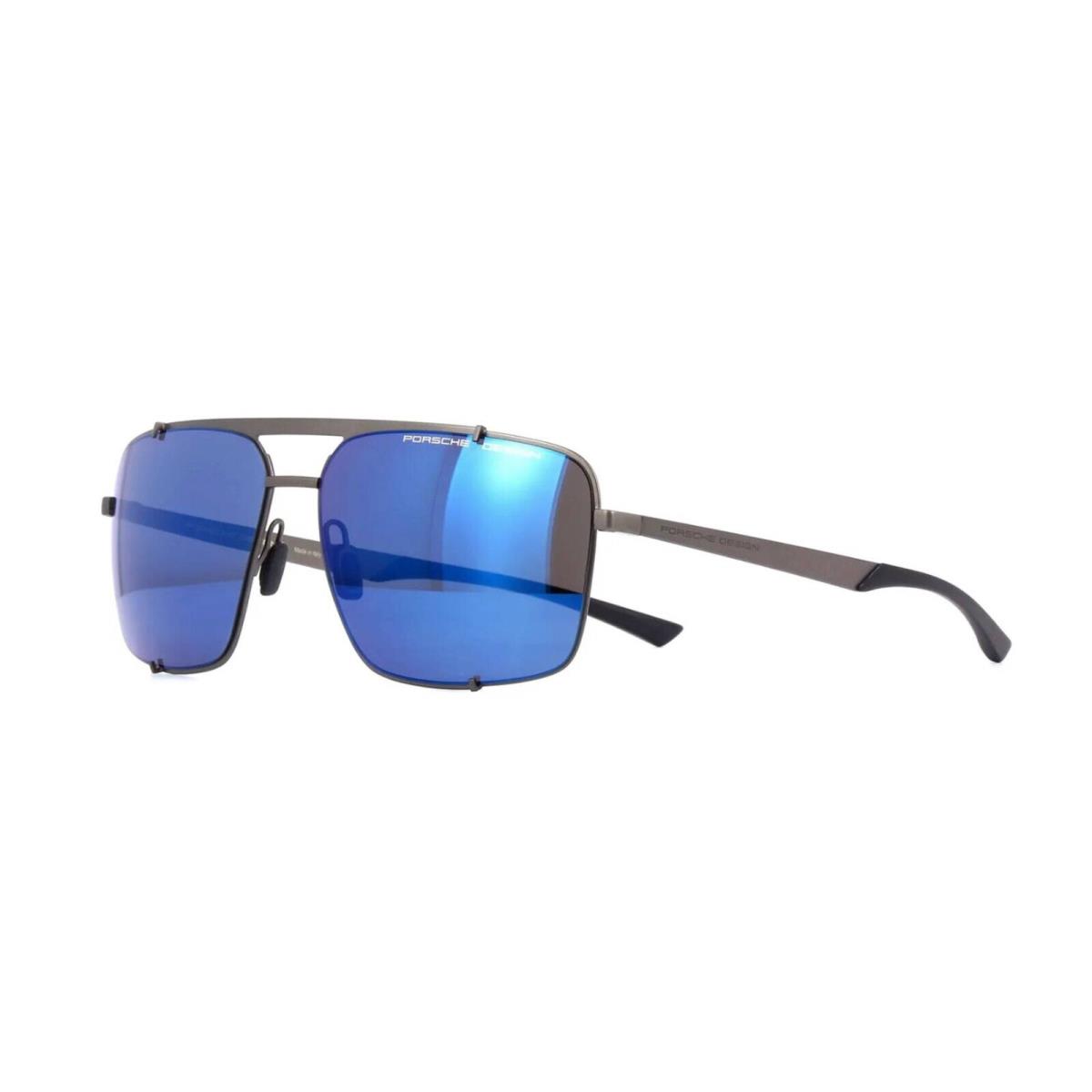 Porsche Design Hooks P`8919 Ruthenium/dark Blue Mirrored D Sunglasses