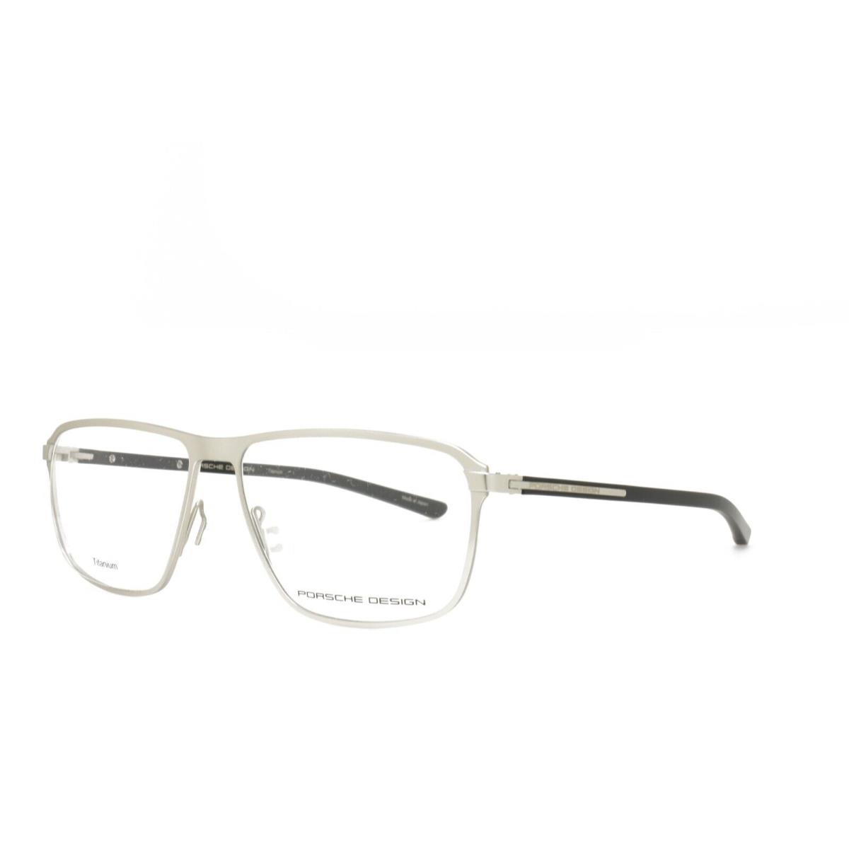 Porsche Design 8285 D Eyeglasses 56-14-145 Silver Titanium Black