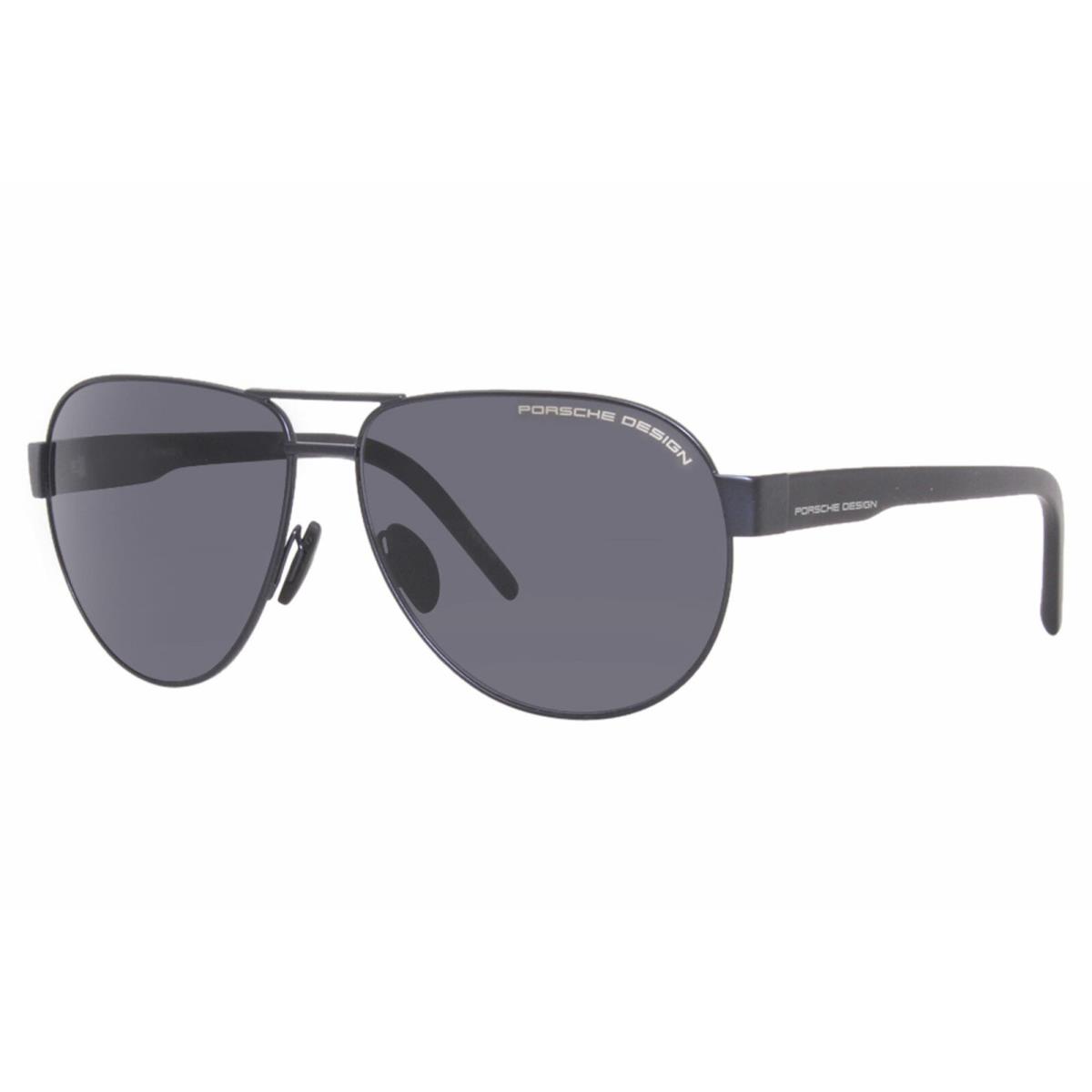 Porsche Design P8632-C Sunglasses Men`s Blue/grey Pilot 61mm