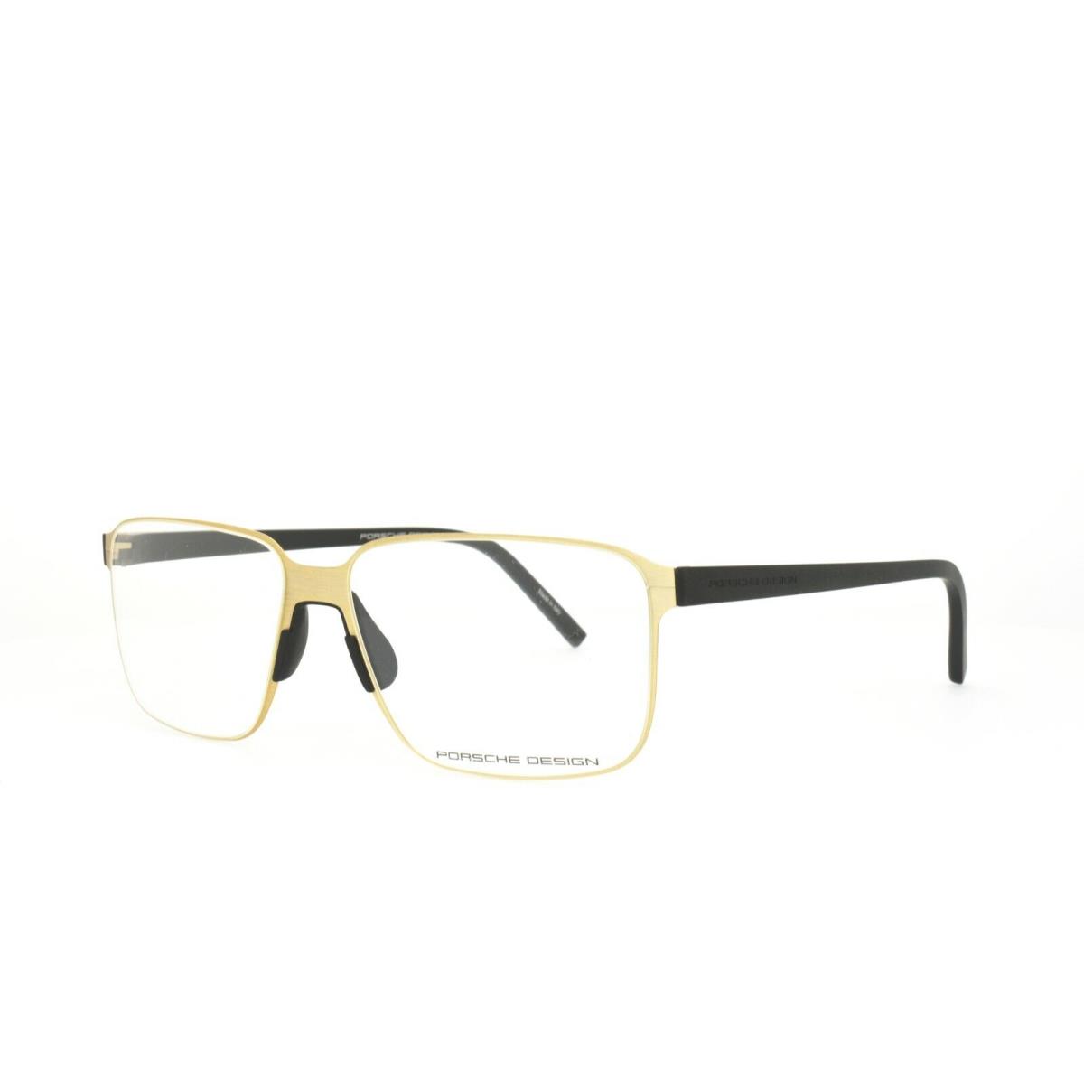 Porsche Design Eyeglasses 8313 B 57-15-145 Light Gold Black