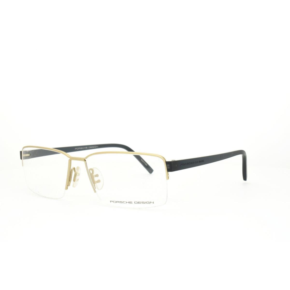 Porsche Design Eyeglasses 8351 D 56-15-145 Light Gold Slate Blue