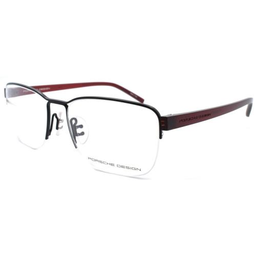 Porsche Design P8357 A Eyeglasses Frames Half-rim 52-17-140 Black