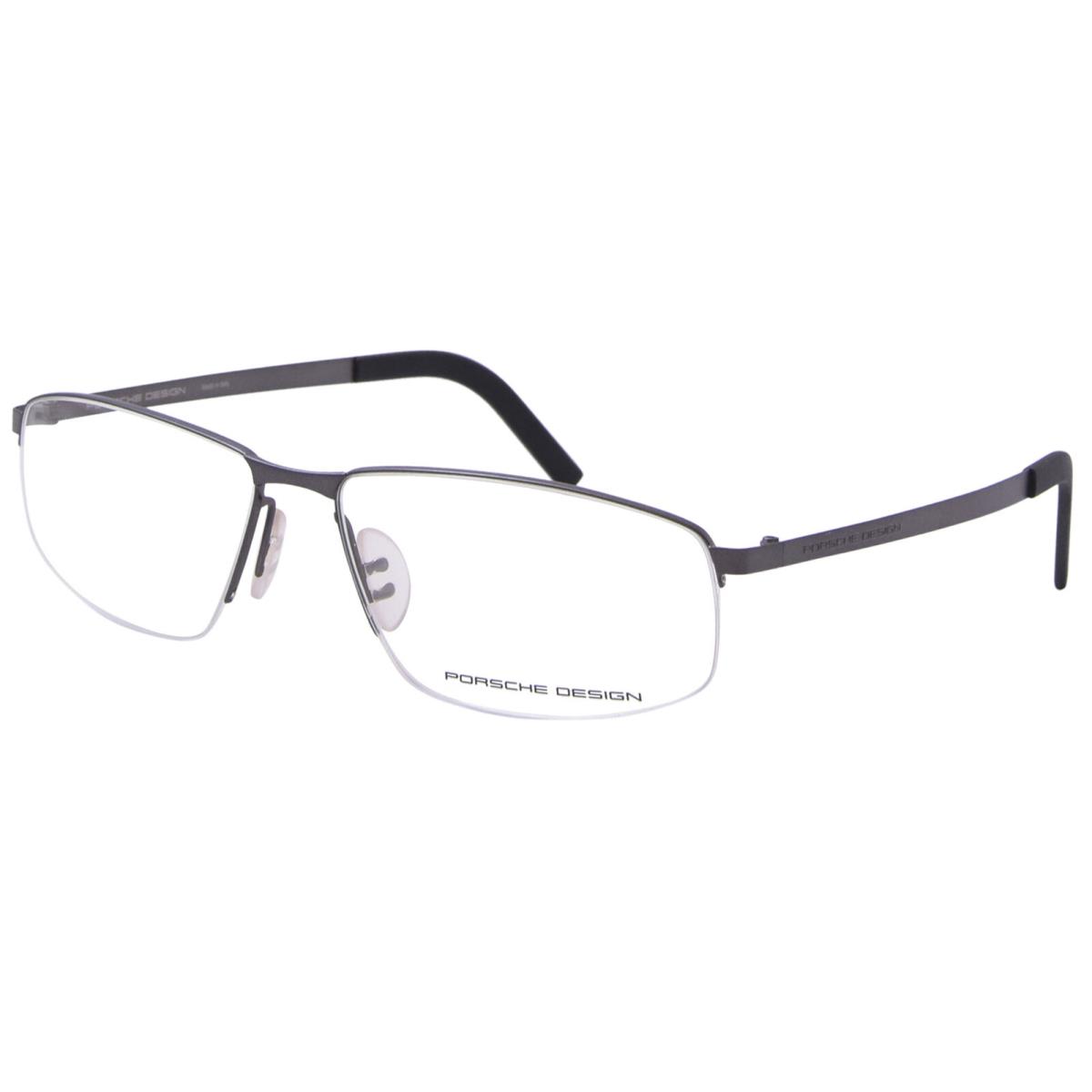 Porsche Design Eyeglasses P8284 P/8284 D Dark Gray Half Rim Optical Frame 59mm