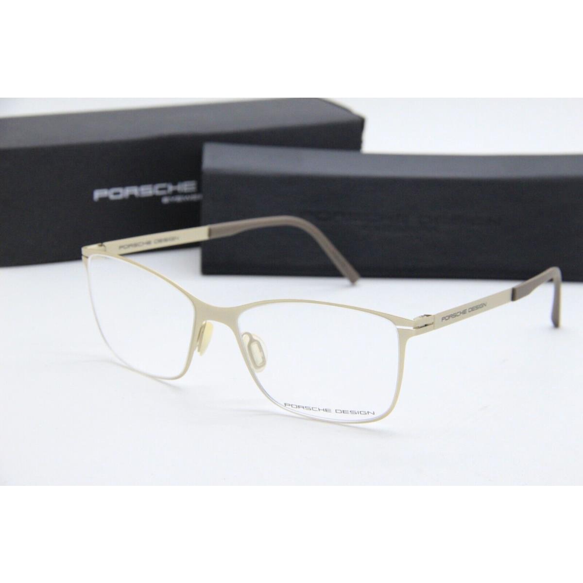 Porsche Design P`8262 C Gold Brown Eyeglasses W/case 54-16