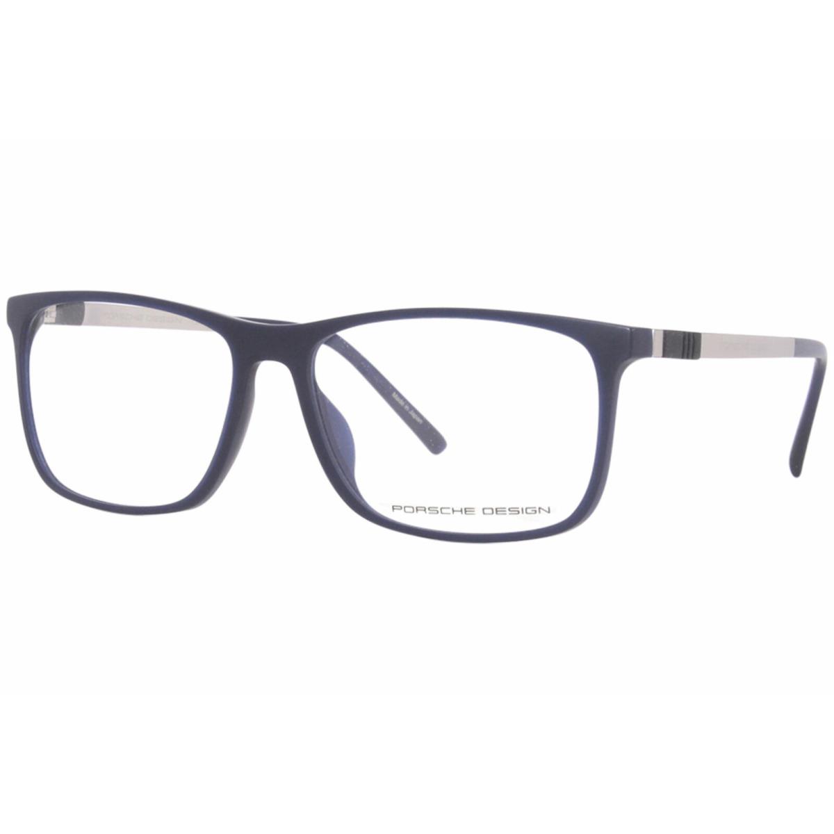 Porsche Design P8323-C Eyeglasses Frame Men`s Blue/silver Full Rim 57mm