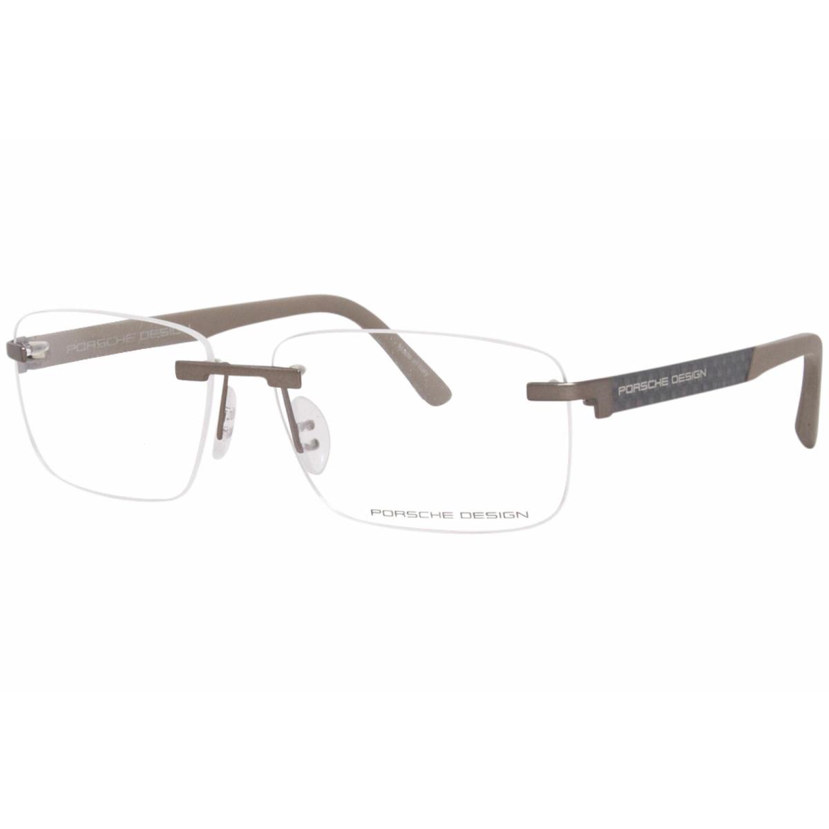 Porsche Design Men`s Eyeglasses P`8236 P8236 S1 C Matte Sand Optical Frame 58MM