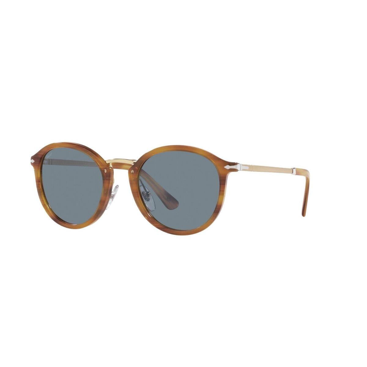 Persol PO 3309S Striped Brown/grey Blue 960/56 Sunglasses