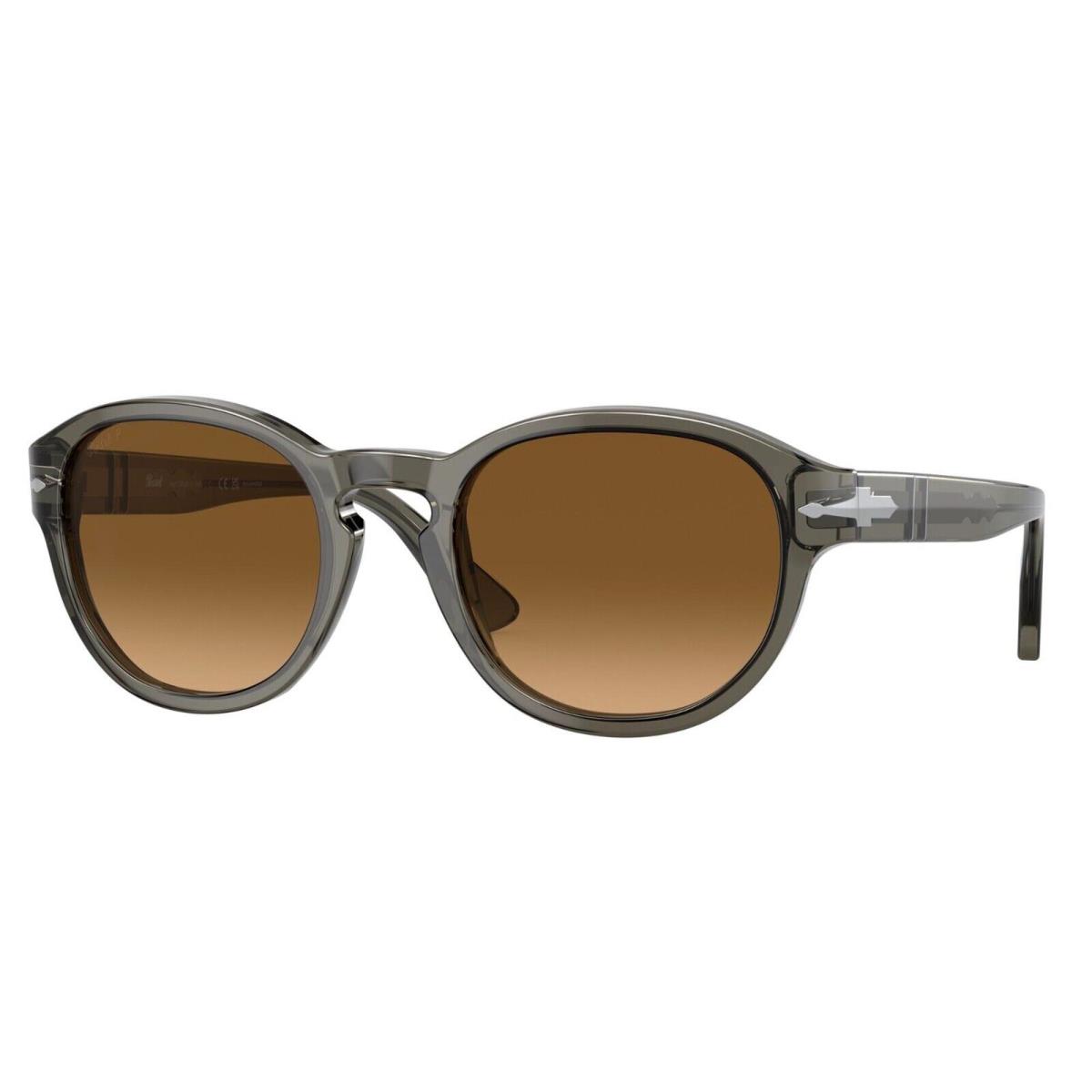 Persol PO 3304S Transparent Grey/brown Shaded Polarized 1103/M2 Sunglasses