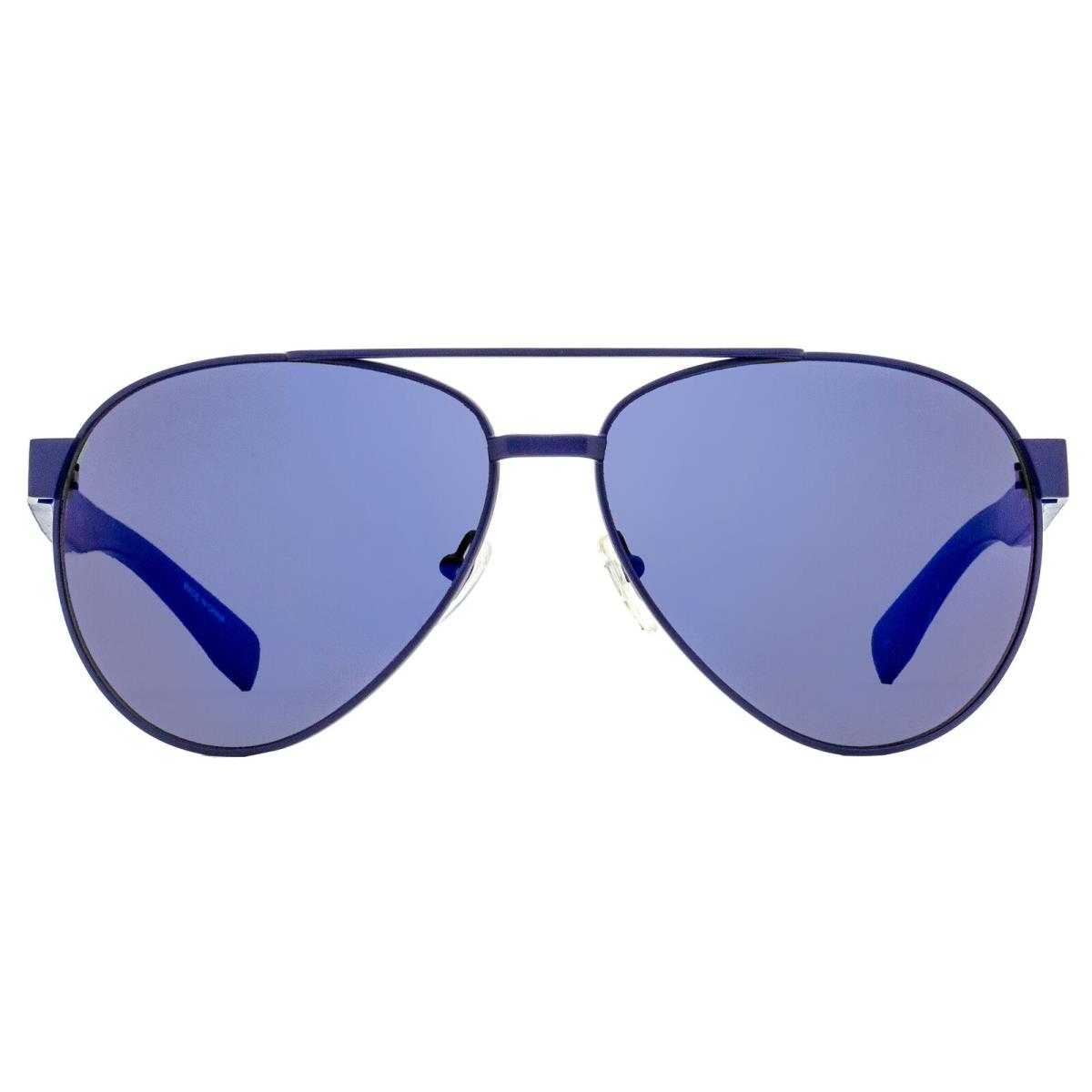 Lacoste Pilot Sunglasses L185S 424 Matte Navy 60mm 185 - Frame: Blue, Lens: Blue