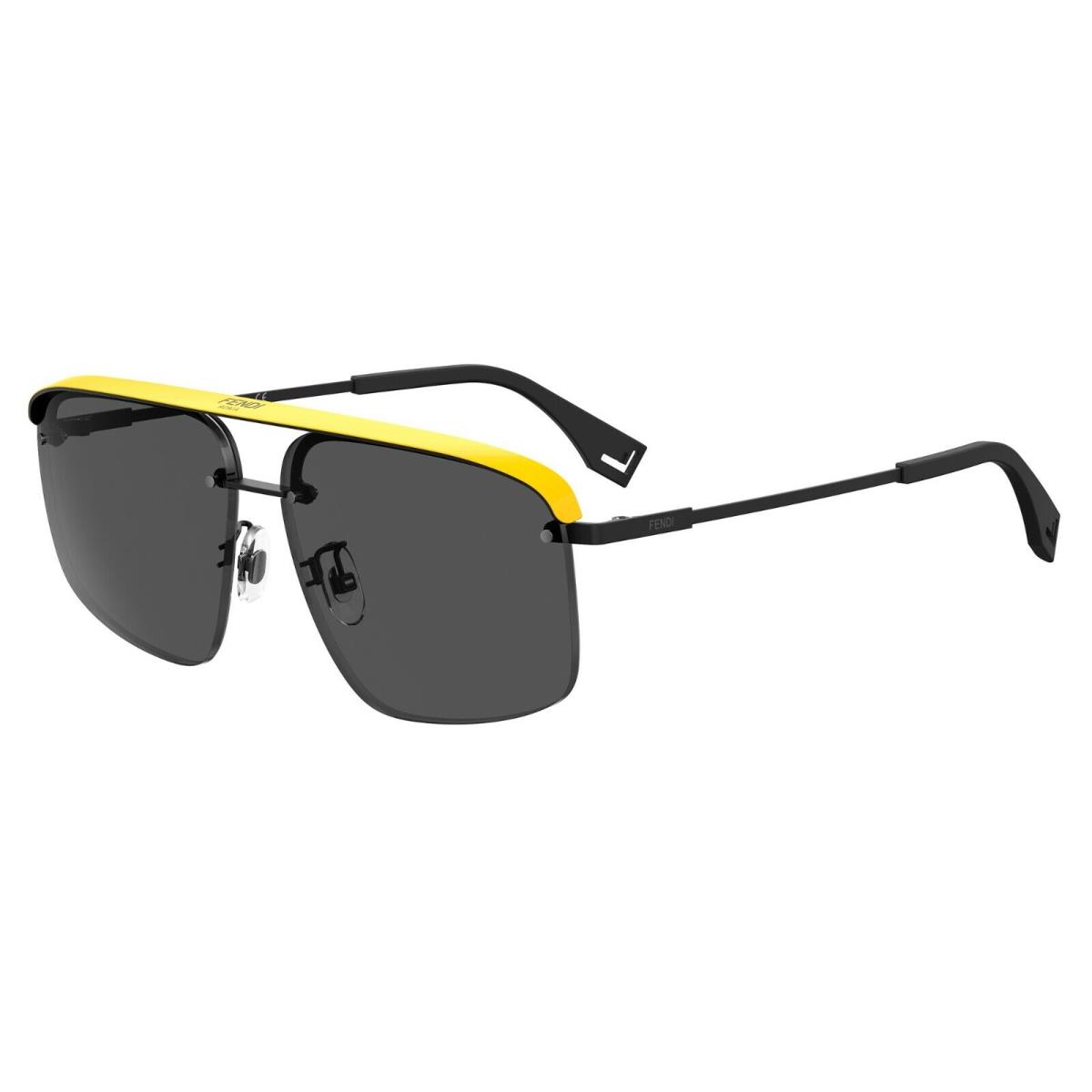 Fendi Pack FF M0094/G/S Black Yellow/dark Grey 807/IR Sunglasses