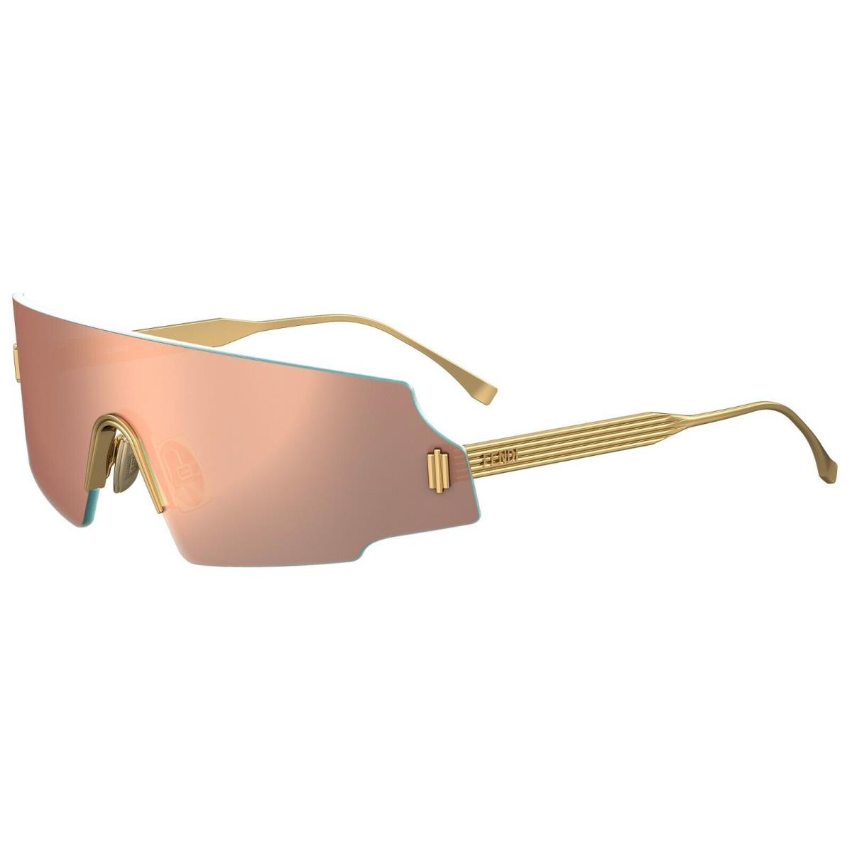 Fendi Forceful FF 0440/S Rose Gold/grey Rose Gold Mirrored 000/0J Sunglasses