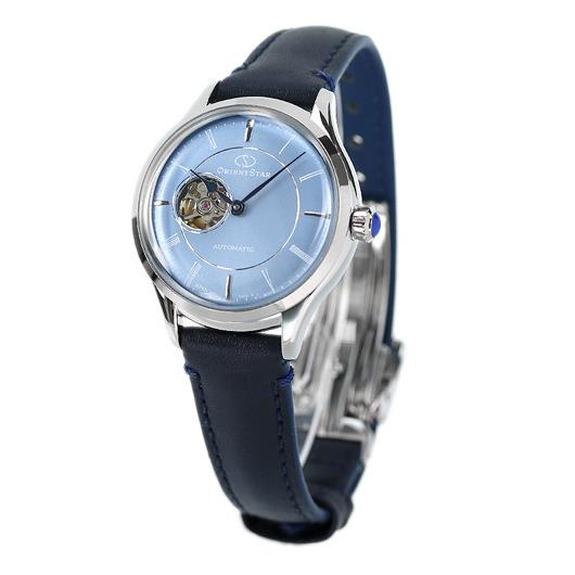 Orient Semi Skeleton Blue Small Dial Women`s Watch RK-ND0013L