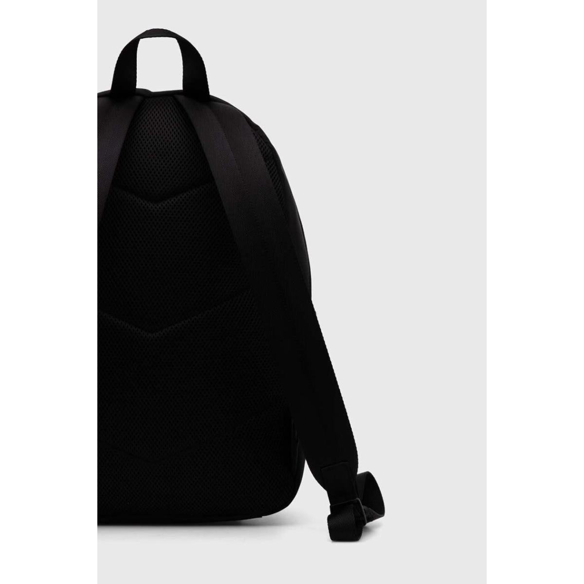 Hugo Boss Men Laddy Backpack Regenerated Leather Embossed Logo Black OS
