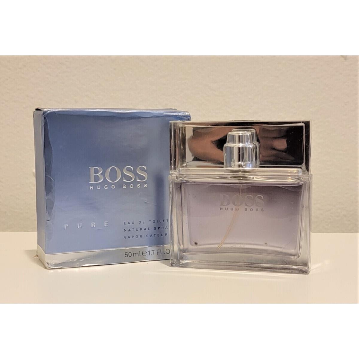 Boss Pure by Hugo Boss 1.7 Oz/ 50 ml Edt Spy Cologne For Men Homme Vintage