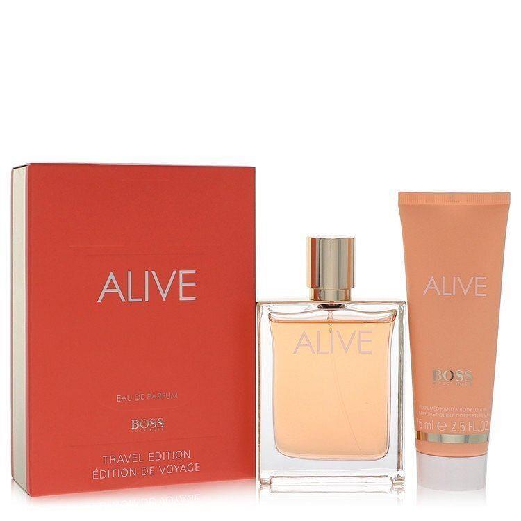 Boss Alive by Hugo Boss Gift Set -- 2.7 oz Eau De Parfum Spray + 2.5 oz Hand an