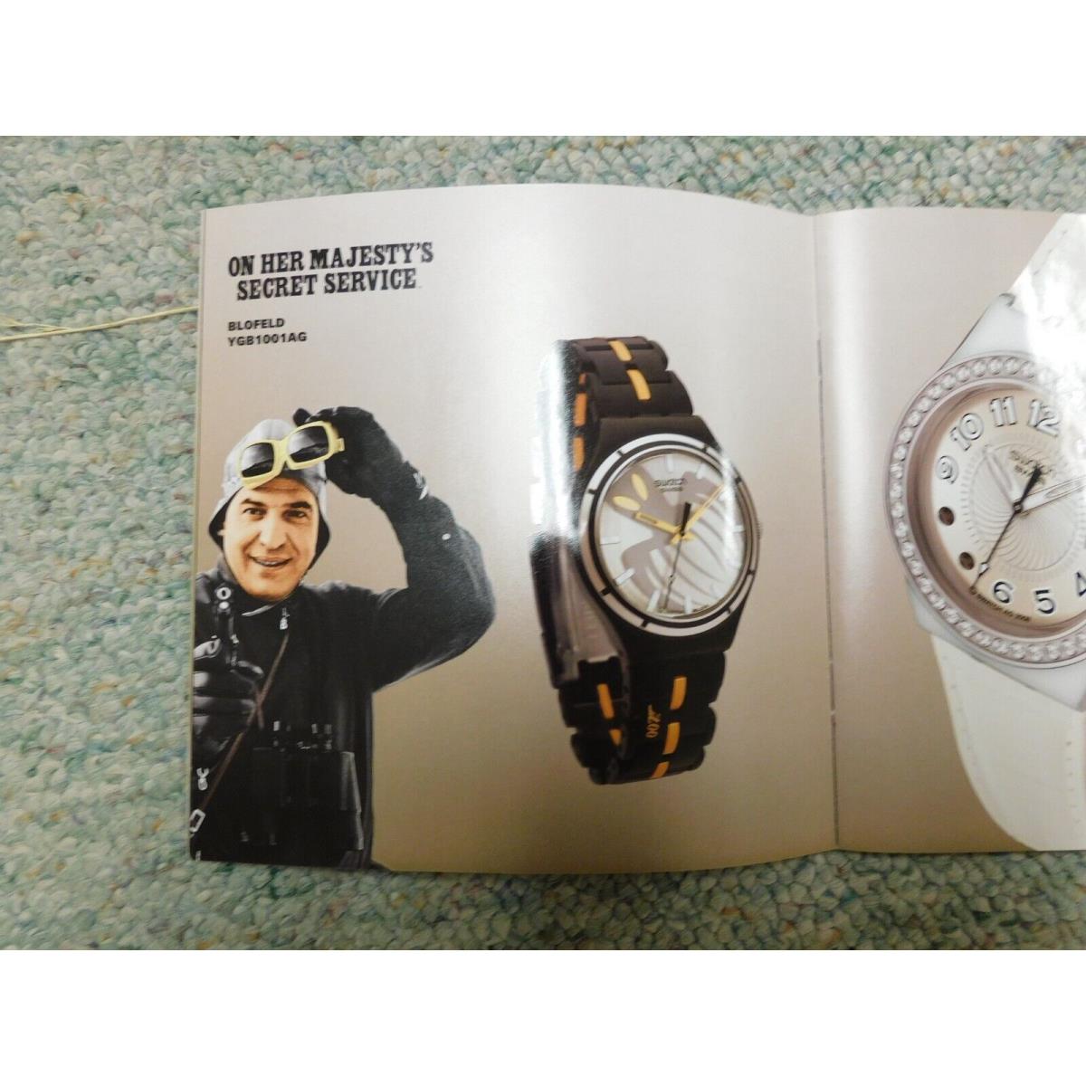 Swatch James Bond 007 Villains 2008 Blofeld Ohmss Majesty`s Secret Service Watch