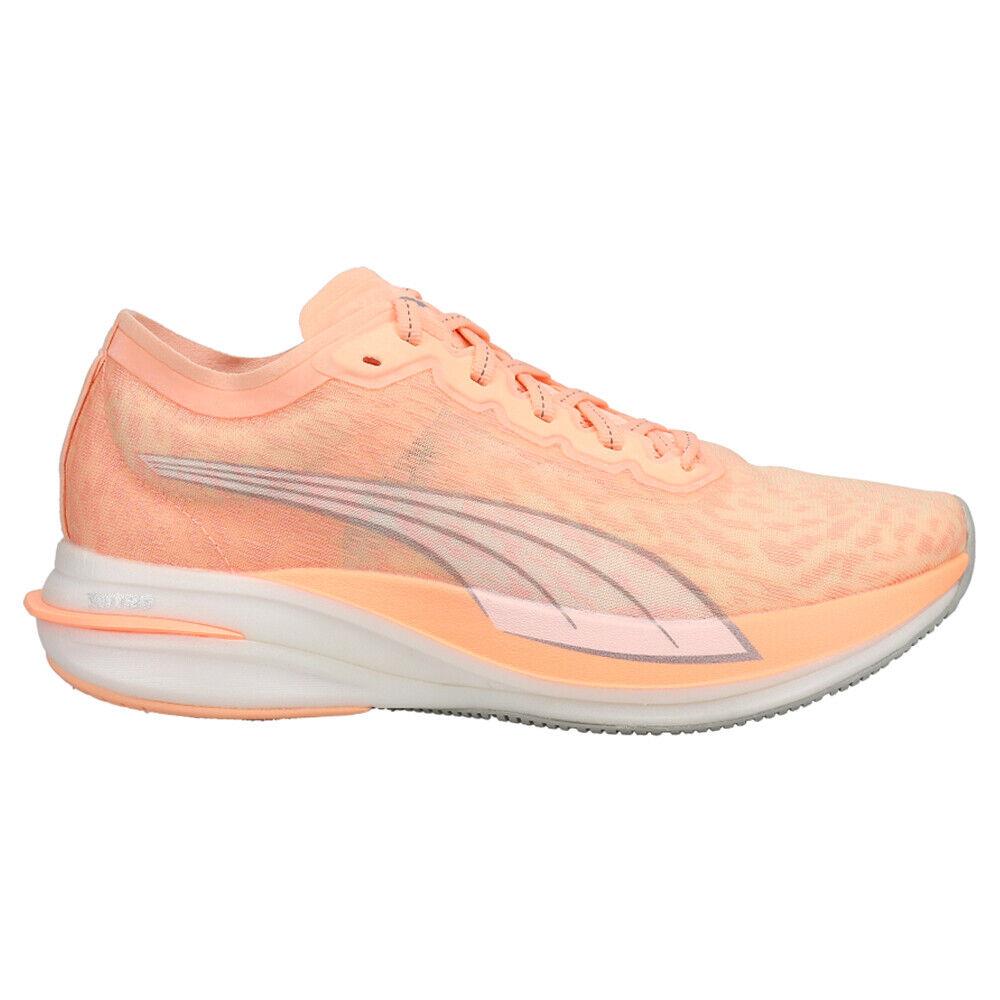 Puma Deviate Nitro Wildwash Running Womens Orange Sneakers Athletic Shoes 37622 - Orange