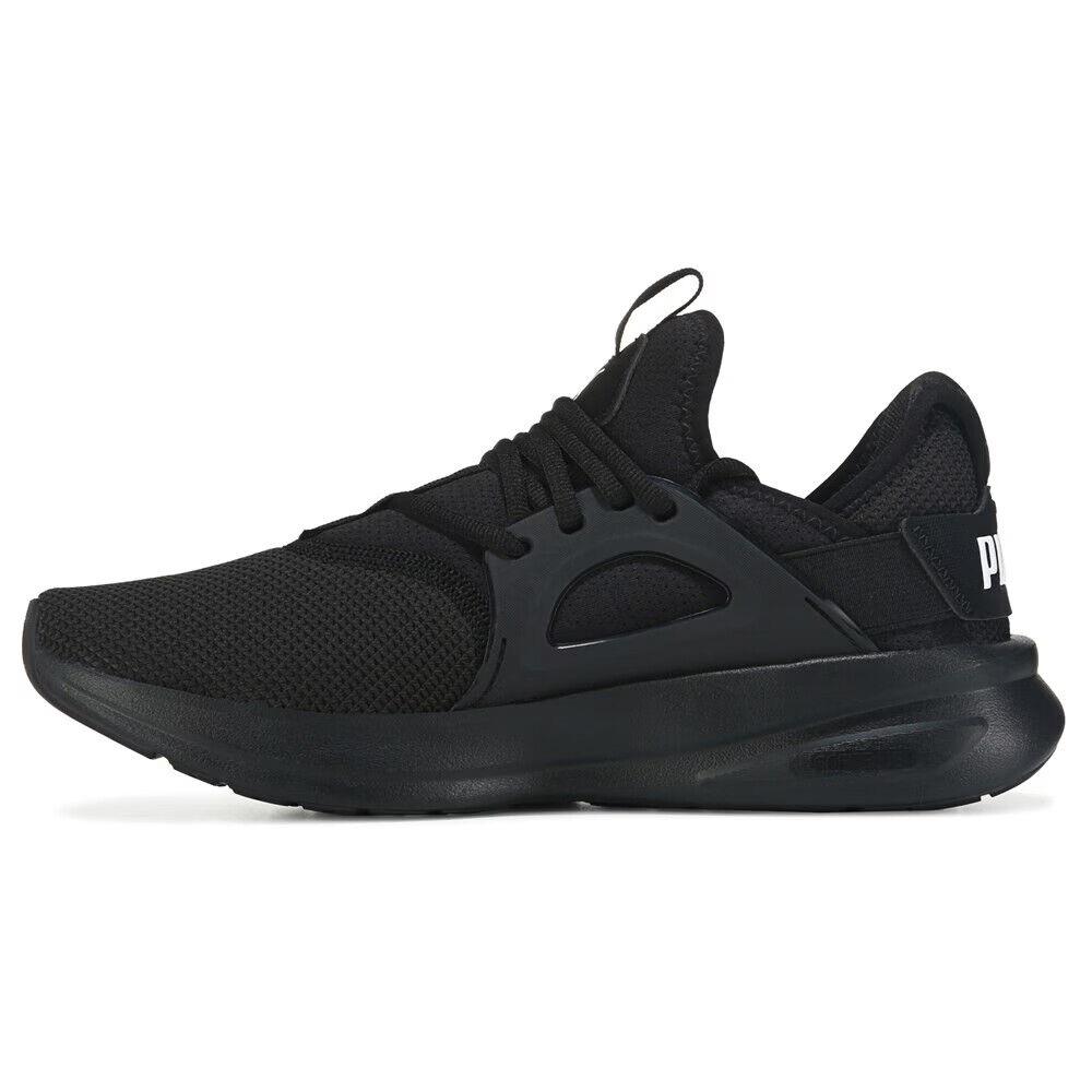 Mens Puma Softride Enzo Evo Sneaker Black White Mesh Shoes - Black