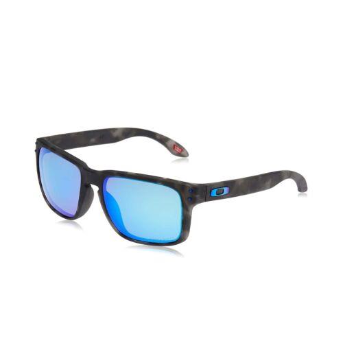 OO9102-G7 Mens Oakley Holbrook Polarized Sunglasses - Black Frame