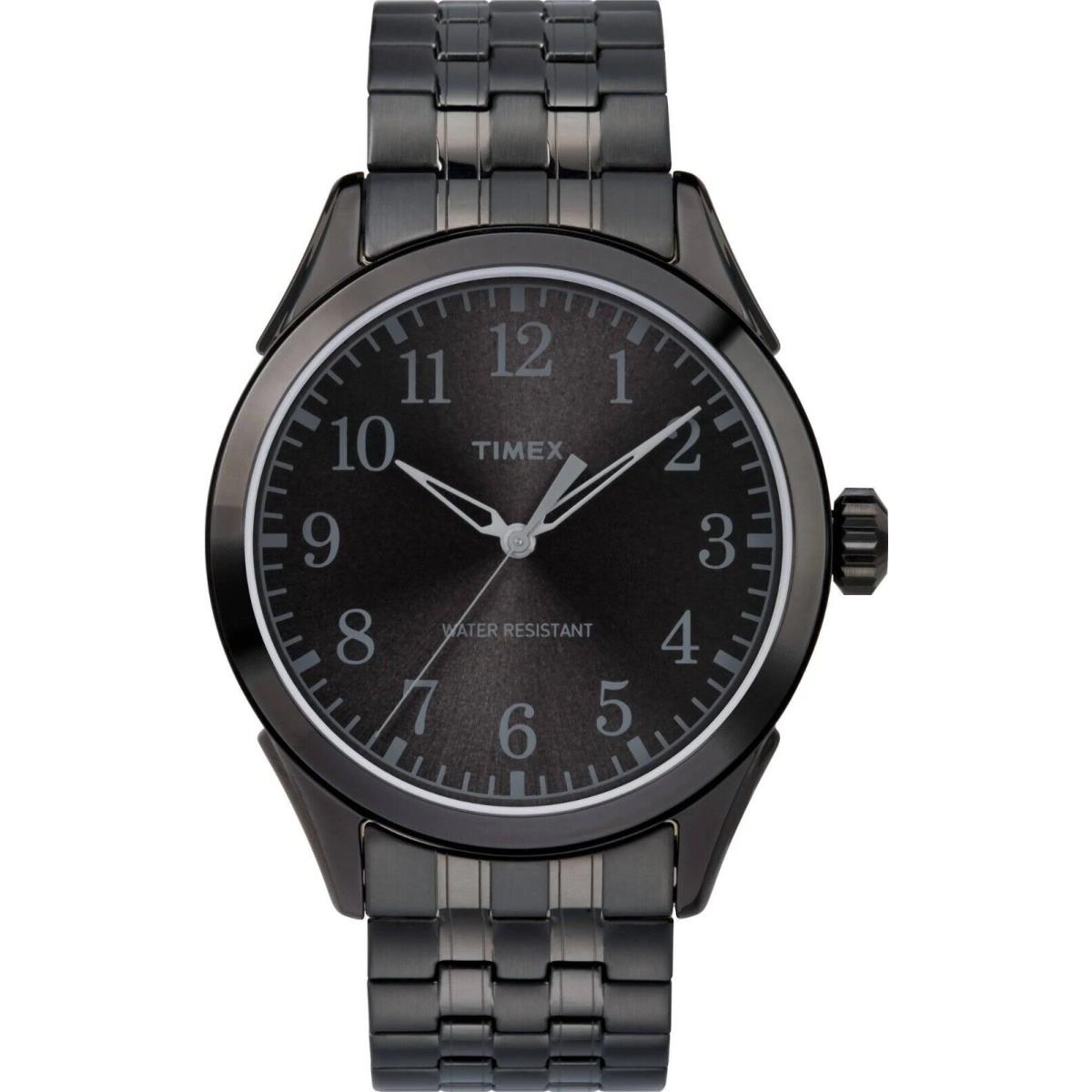 Timex Men`s TW2R48200 Briarwood Black Stainless Steel Expansion Band 40mm Watch