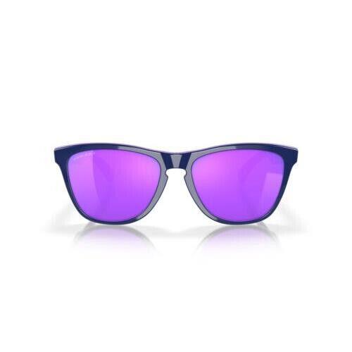 Oakley Sunglass Frogskins 50/50 Collection Purple Navy W/prizm Violet OO9013-G5 - Frame: Navy, Lens: Violet