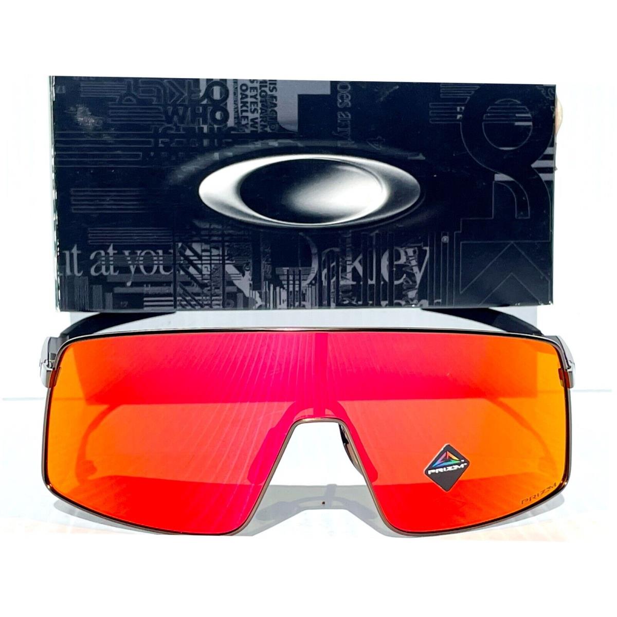 Oakley Sutro TI Satin Carbon Prizm Ruby Lens Sunglass 6013-02