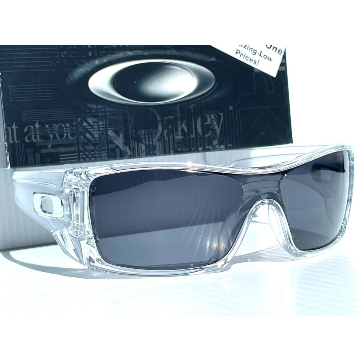 Oakley Batwolf Shiny Clear Polarized Galaxy Black Lens Sunglass 9101