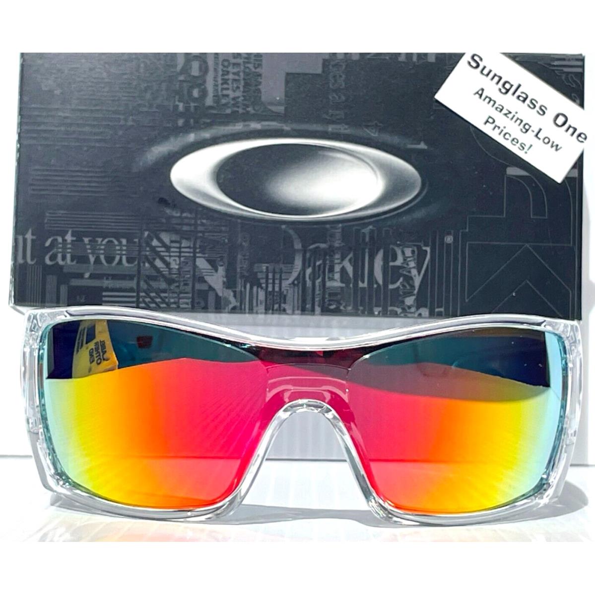 Oakley Batwolf Clear Orange Icon Polarized Spectra Ruby Lens Sunglass 9101