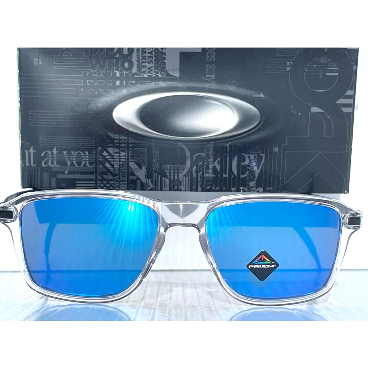 Oakley Wheel House Polished Clear Polarized Prizm Sapphire Lens Sunglass 9469-02