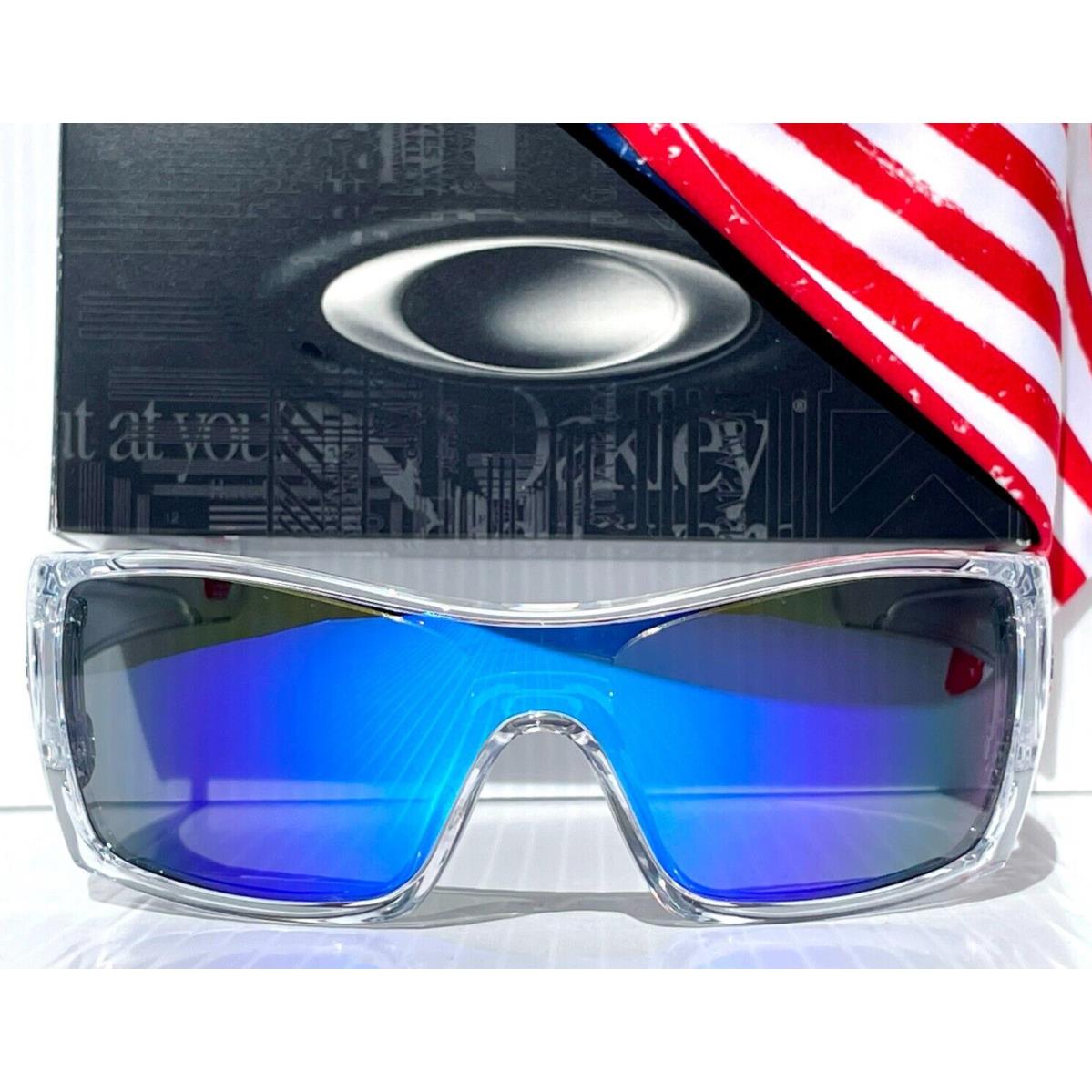 Oakley Batwolf Clear Usa Flag Icon Polarized Spectra Blue Lens Sunglass 9101