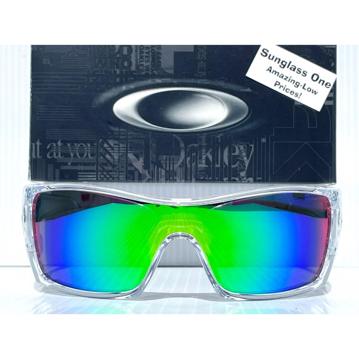 Oakley Batwolf Shiny Clear Polarized Galaxy Jade Mirror Lens Sunglass 9101